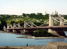 николаевский цепной мост в киеве